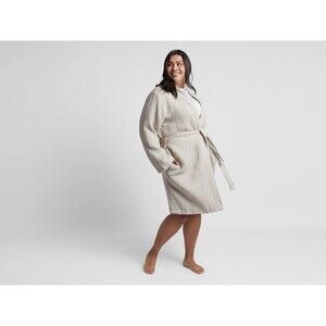 Parachute Cloud Cotton Robe in Bone 100% Cotton Muslin Gauze XXL 1X